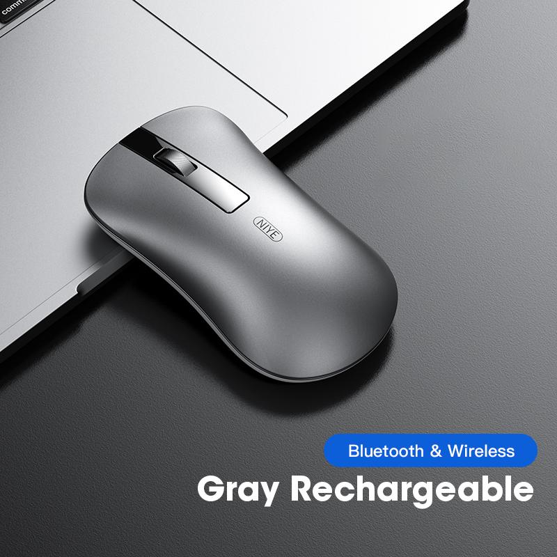 Chuột Bluetooth Không Dây 2.4GHz Chuột Cho Huawei Chuột Yên Tĩnh DPI Gaming Văn Phòng Ergonomic Cho Macbook Laptop PC