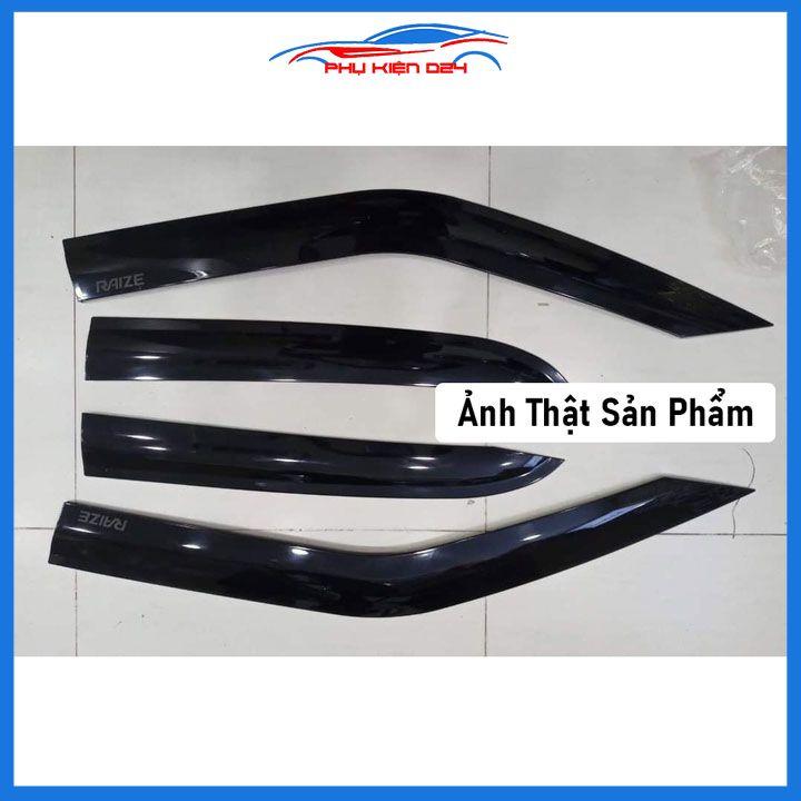 Vè che mưa cho xe ô tô Raize 2021-2022-2023 vè đen thái bảo vệ trang trí xe