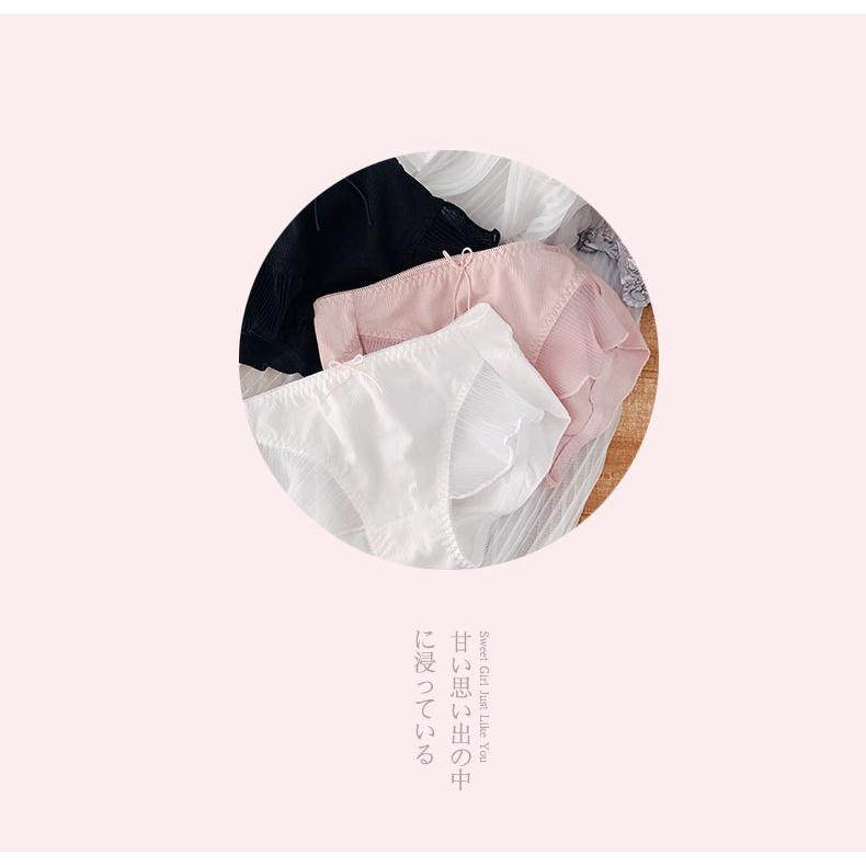 Quần Lót Nữ Cotton Viền Ren Bèo Thời Trang Xuất Đông Âu . Hàng Loại Đẹp.