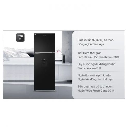 Tủ lạnh Panasonic 2 cánh Inverter 326L NR-TL351GPKV - Hàng chính hãng