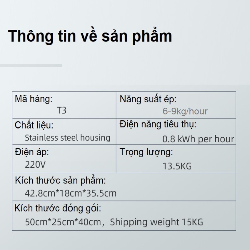 Máy ép dầu thực vật chuyên nghiệp nâng cấp hoàn toàn, dùng trong gia đình hoặc nhà hàng, khách sạn. Thương hiệu Mỹ cao cấp Septree - T3. HÀNG CHÍNH HÃNG