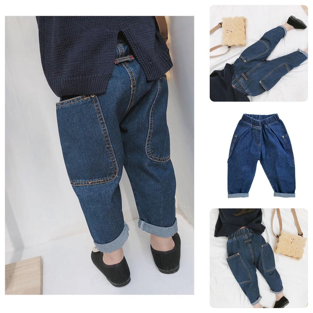 IQJ42 Size90-140 Quần Jean cho bé gái Hàng Quảng Châu Thời trang trẻ em