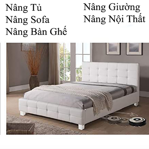 BỘ GỖ NÂNG CHÂN BÀN GHẾ TỦ GIƯỜNG NỘI THẤT - NÂNG CAO TỪ 6,7 cm ĐẾN 7,7 cm MÀU TRẮNG (BỘ 4 CÁI)