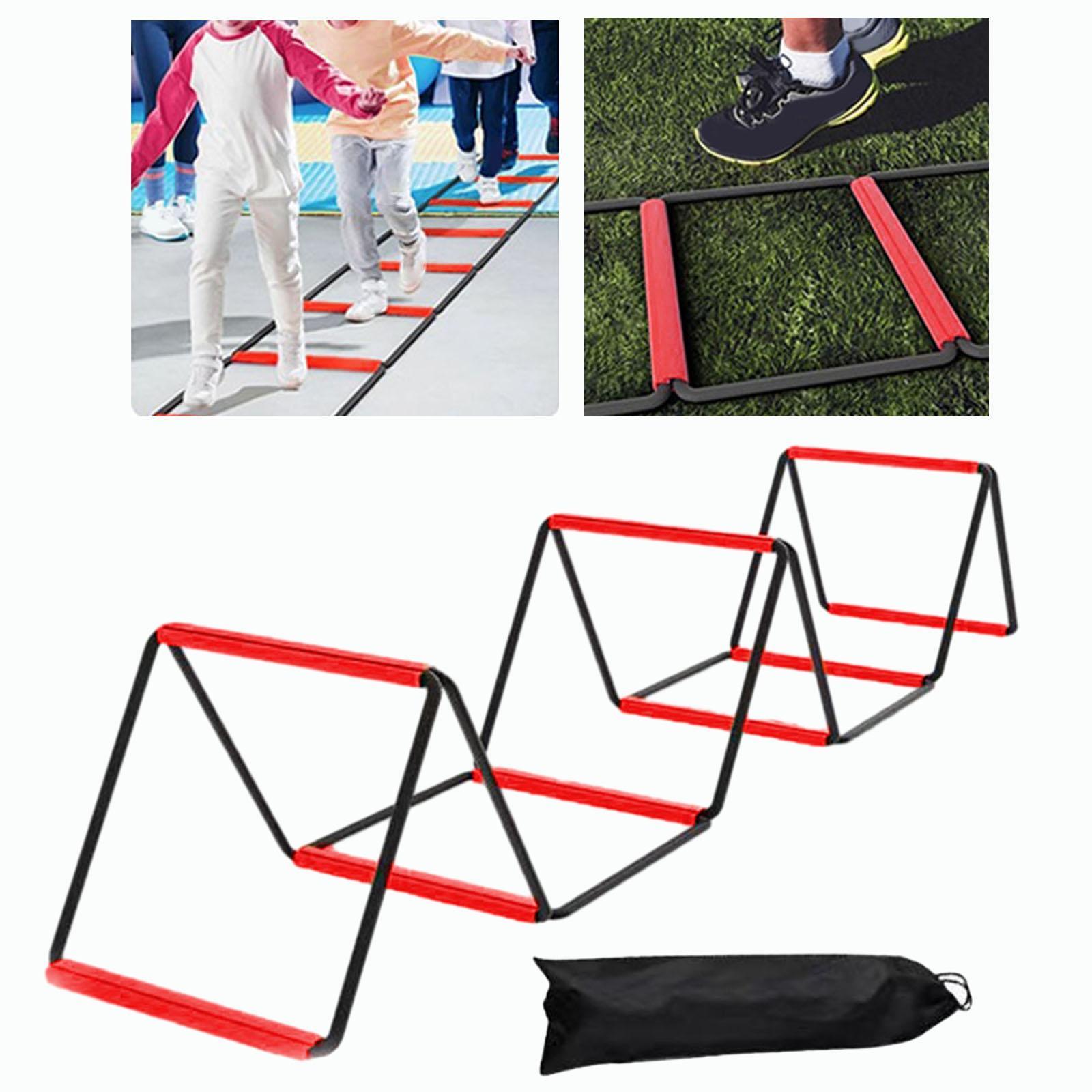 Agility Ladder Training Equipment Multipurpose Foldable Stairs Agility Training Ladder Workout Ladder for Rugby Foot Exercise