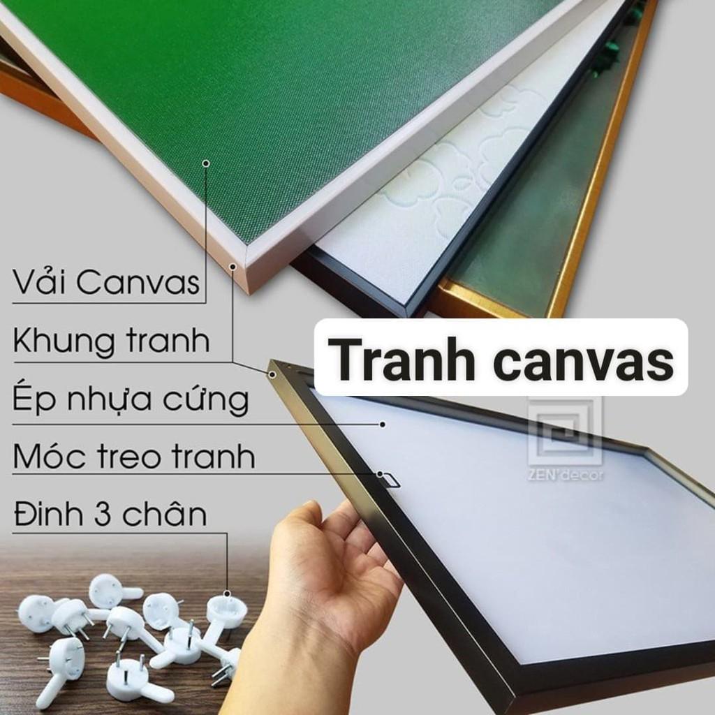 Bộ ba tranh phủ gương, tranh tráng gương cao cấp cô gái dân tộc