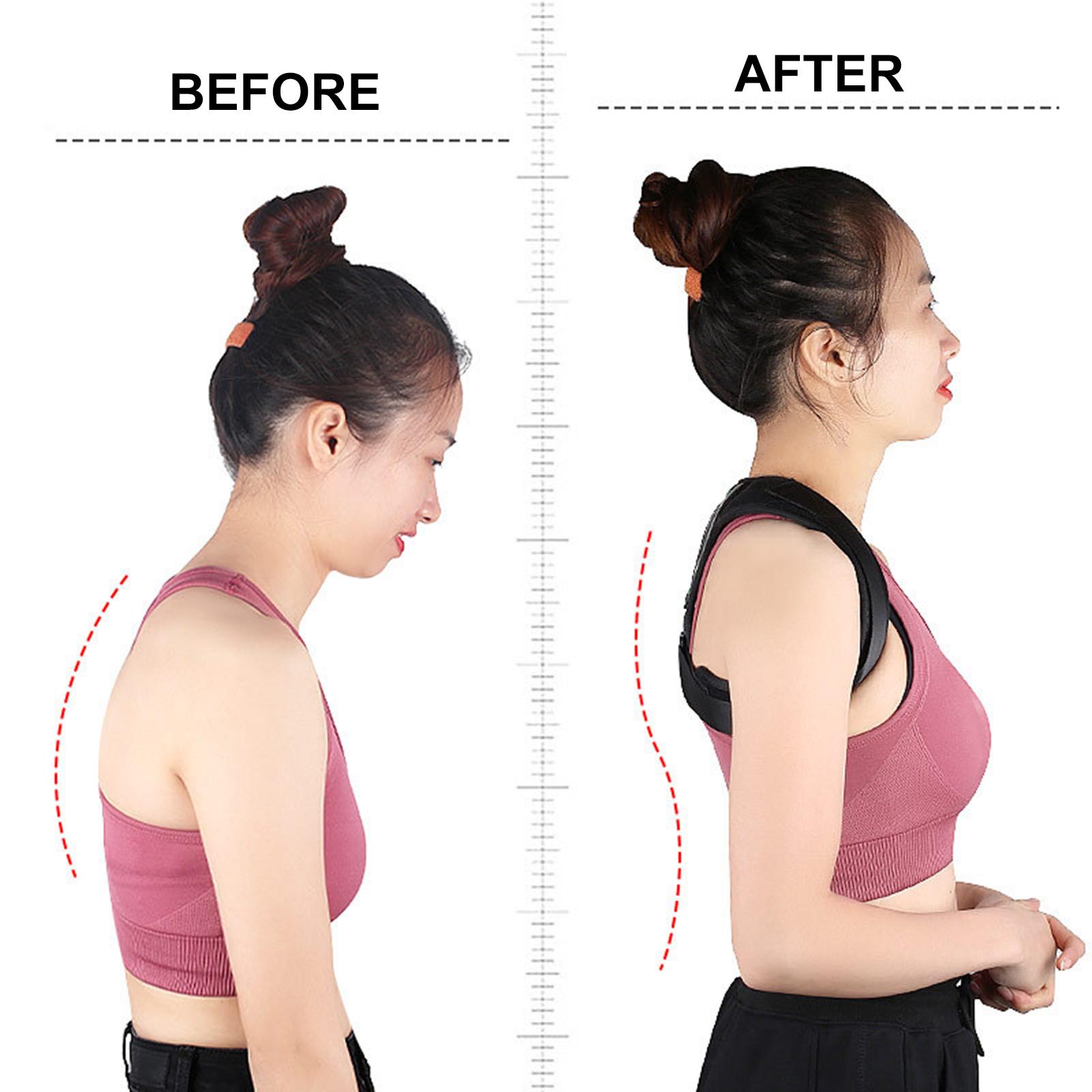 Back Orthopedic Straps Posture Corrector for Men and Women Fully Adjustable Spinal Brace Comfortable and Effective Upper Back Brace for Neck Shoulder Pain Relieve