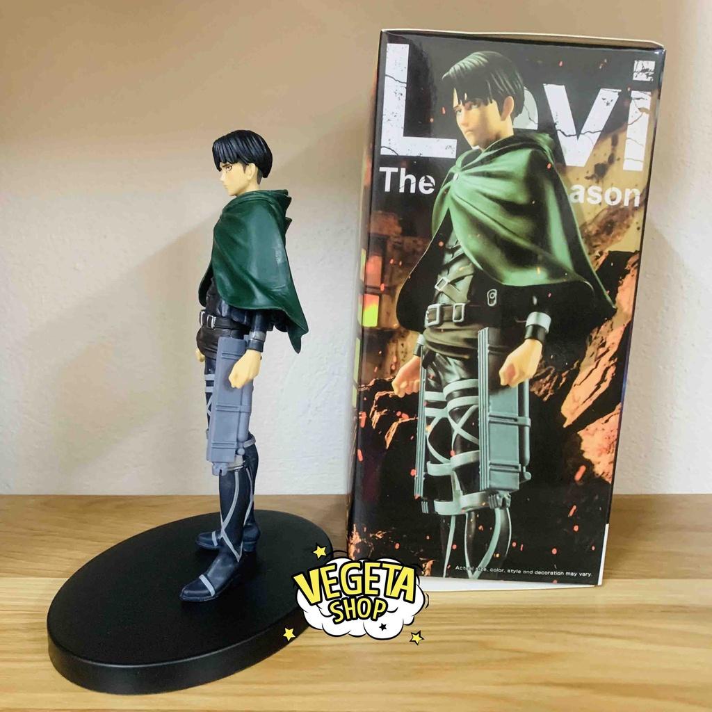 Mô hình Attack On Titan - Levi Ackerman - Đội trưởng Levi thuộc Trinh sát binh đoàn - Fullbox 16cm - Đại chiến titan