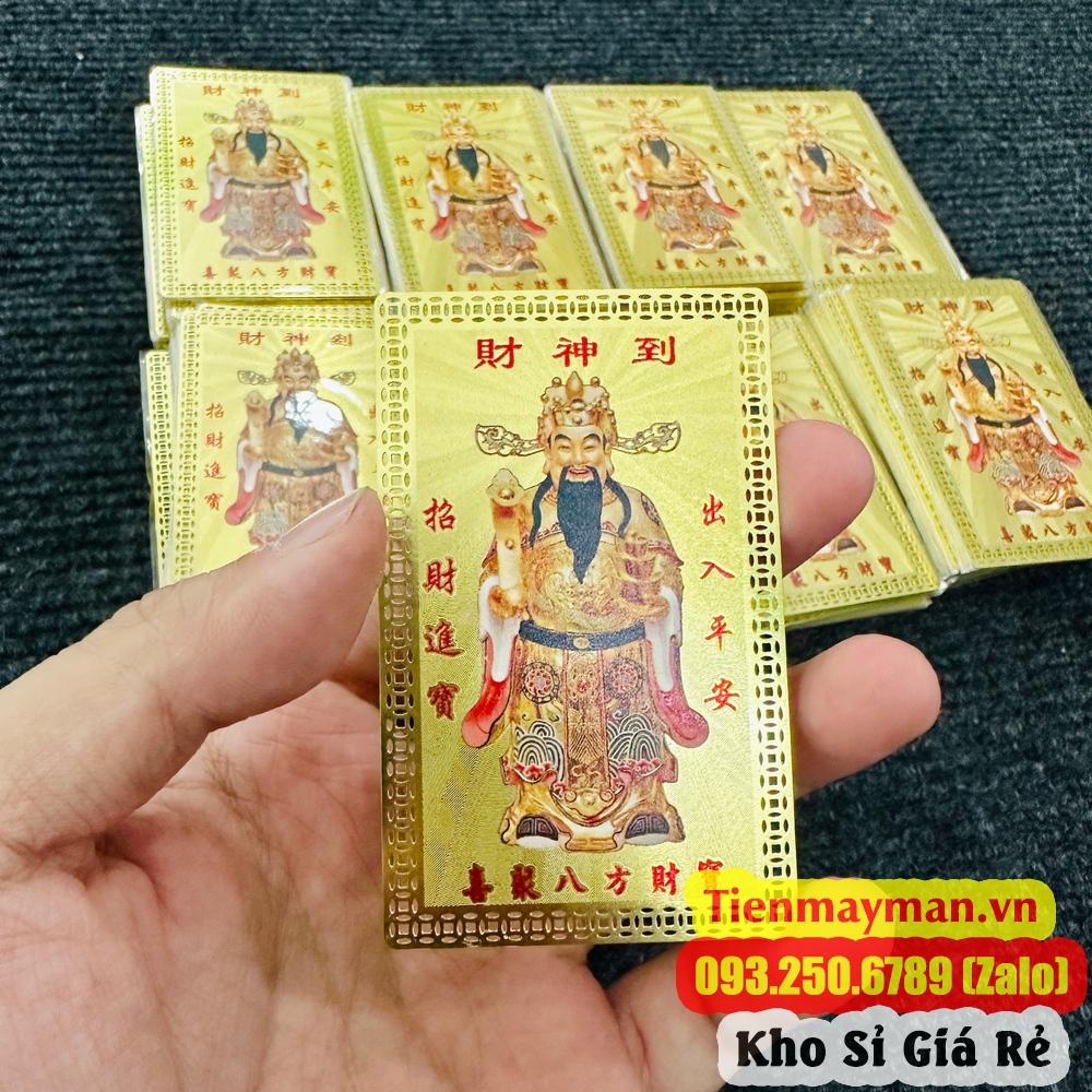Kim Bài Thần Tài Bằng Đồng Cực Đẹp Và May Mắn