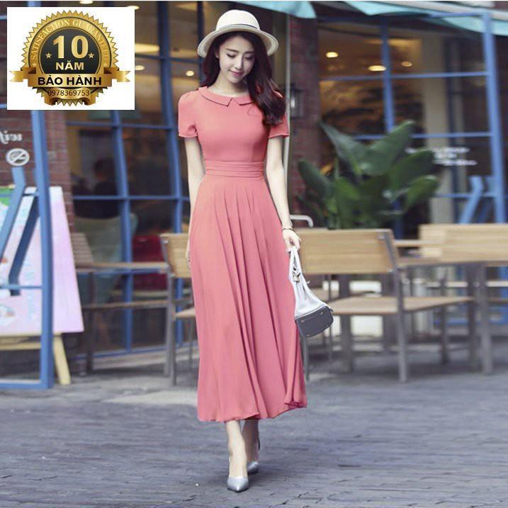 SALE - Đầm maxi voan cổ sen Misa Fashion MS289