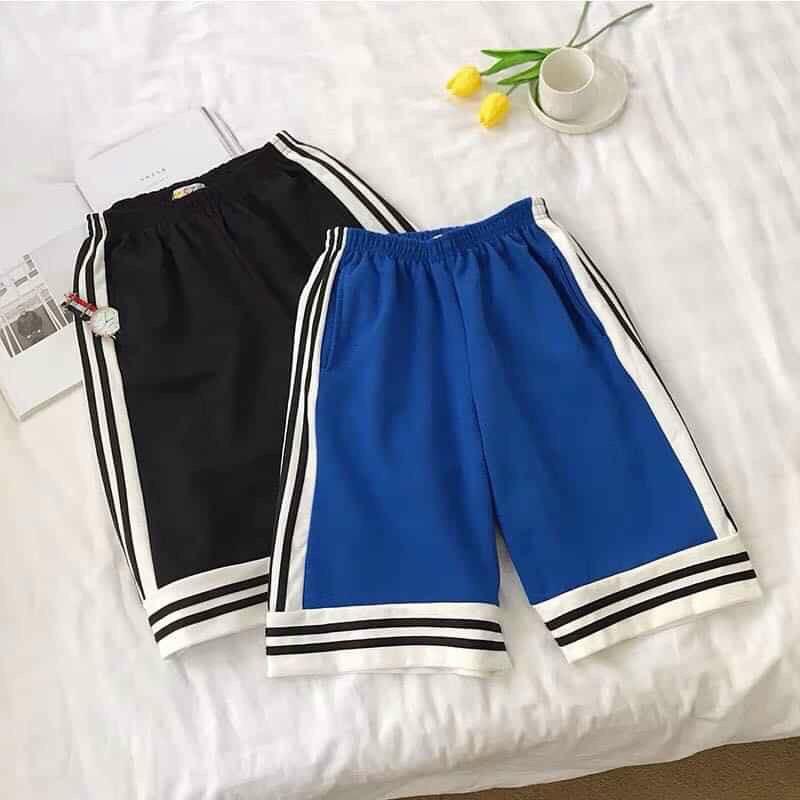 QUẦN SHORT NỮ KẺ SỌC CÁ TÍNH CHẤT THUN CO GIẢN 4 CHIỀU THOÁNG MÁT TRANG NEMO 36 FASHION