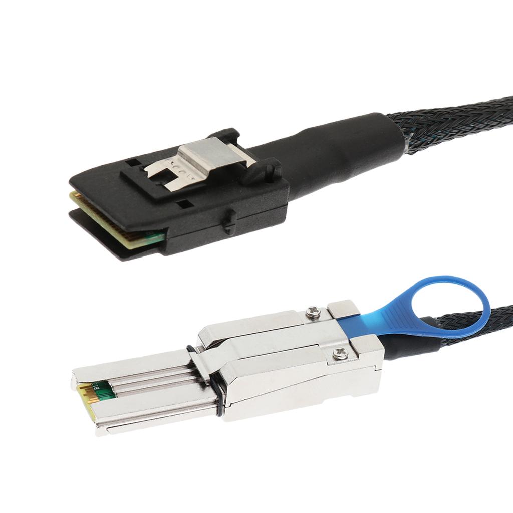External Mini SAS SFF-8088 Male to Internal Mini SAS SFF-8087 Male Adapter Converter Cable