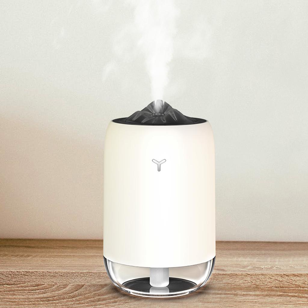 Essential Oil Diffuser LED Night Lamp Mini for Home Spa Car Office White