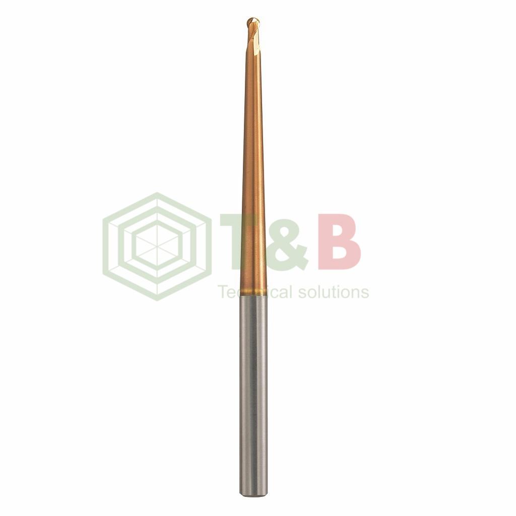Dao Phay Cầu Cổ Côn R2x20 x80L Union Tool Model HTNB2040-200-2,Dao phay ngón gia công sau nhiệt