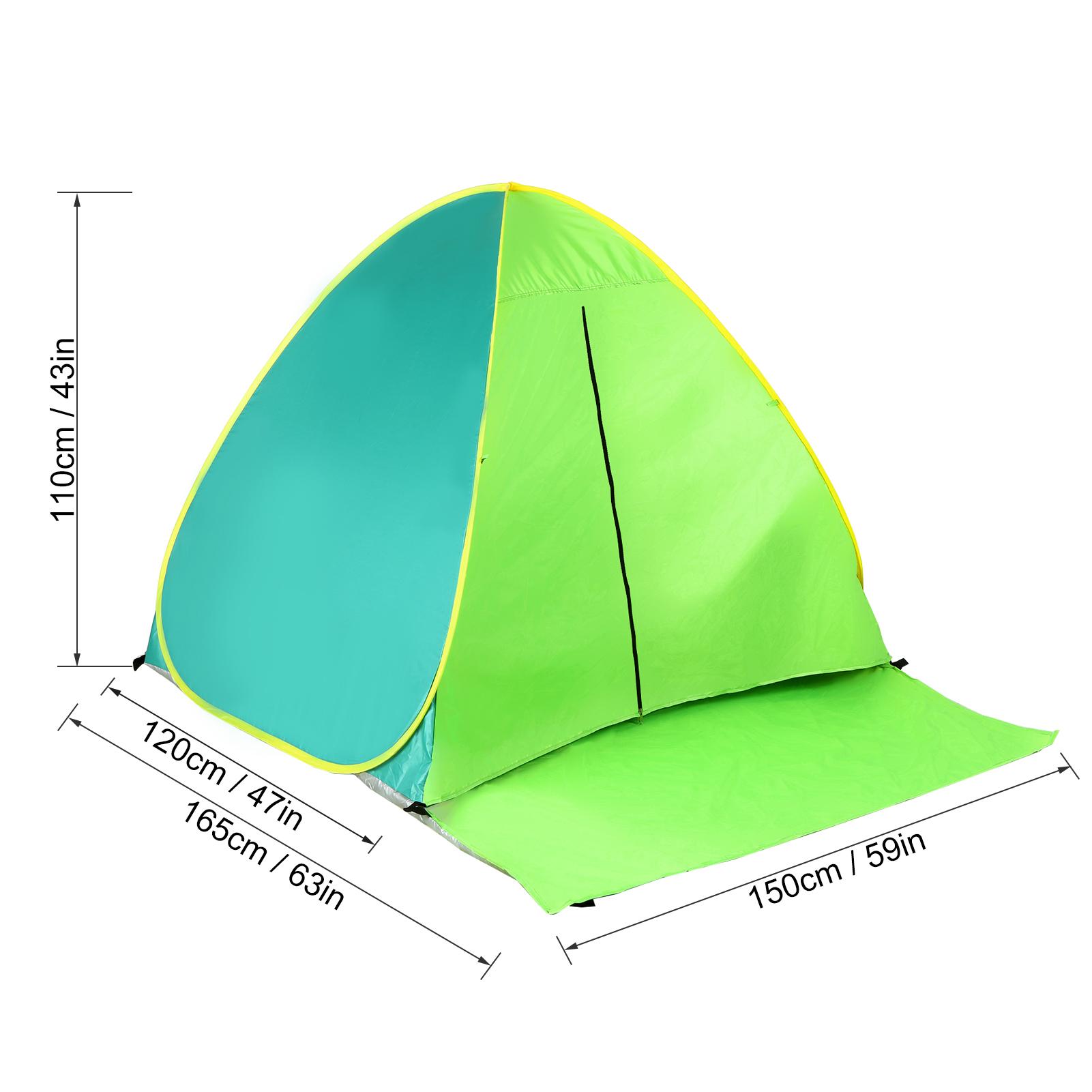 Pop up Beach Tent Portable Instant Anti UV Sun Shelter Tent Cabana Beach Shade