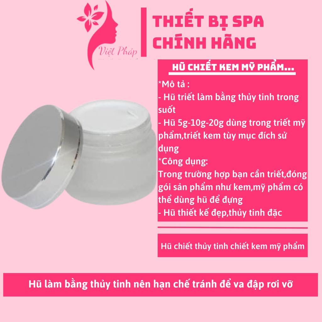 Hũ chiết thủy tinh chiết kem mỹ phẩm