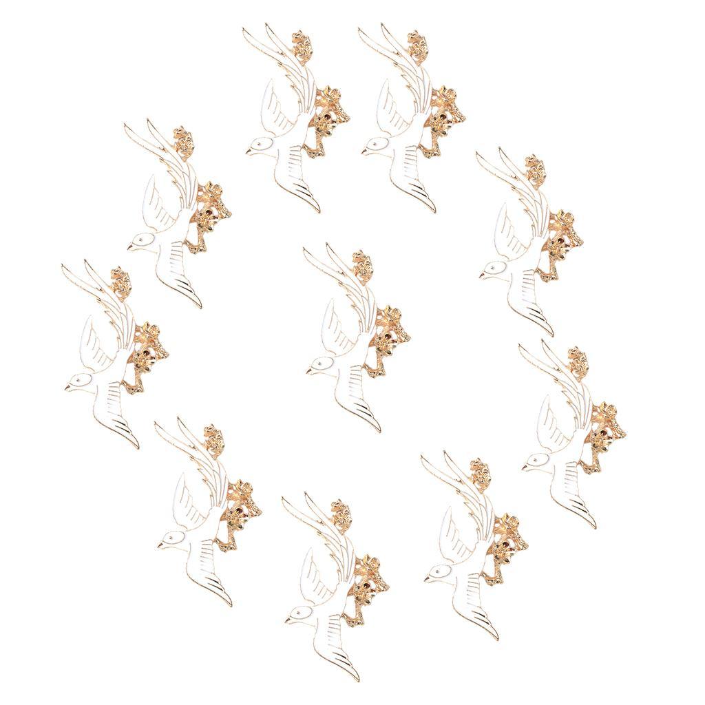 10 Pcs Alloy Flatback Buttons Embellishments DIY Phone Case Hair Accessories