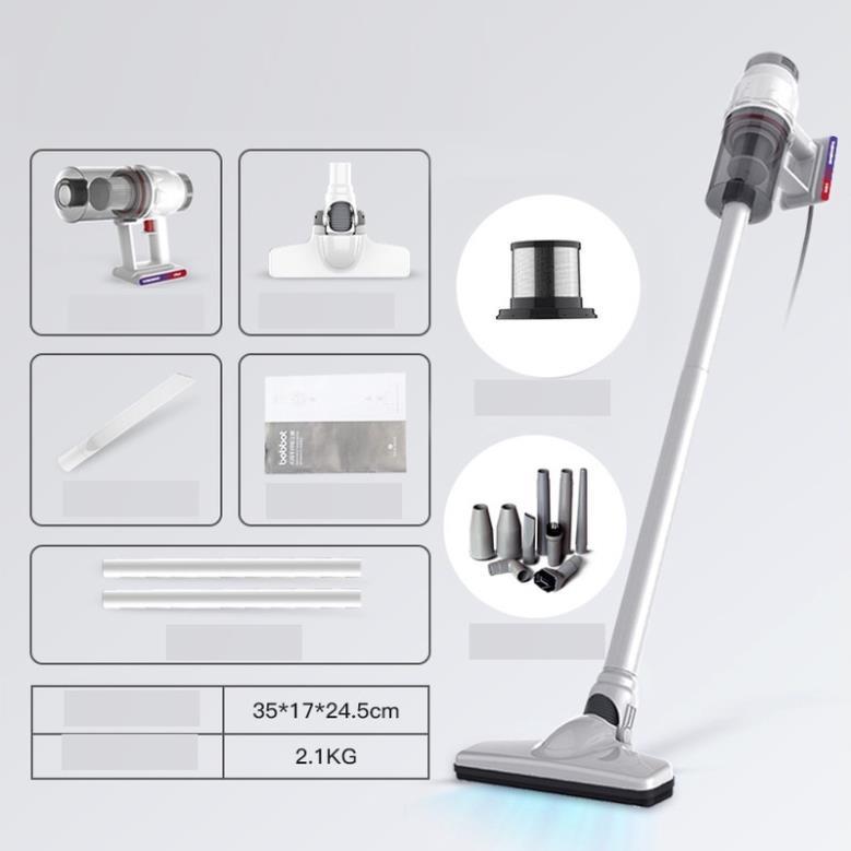 Máy hút bụi cầm tay có dây BobBot - Máy hút bụi giường, nệm, sofa - Lực hút 8000Pa - Công suất 400W - BH 12M