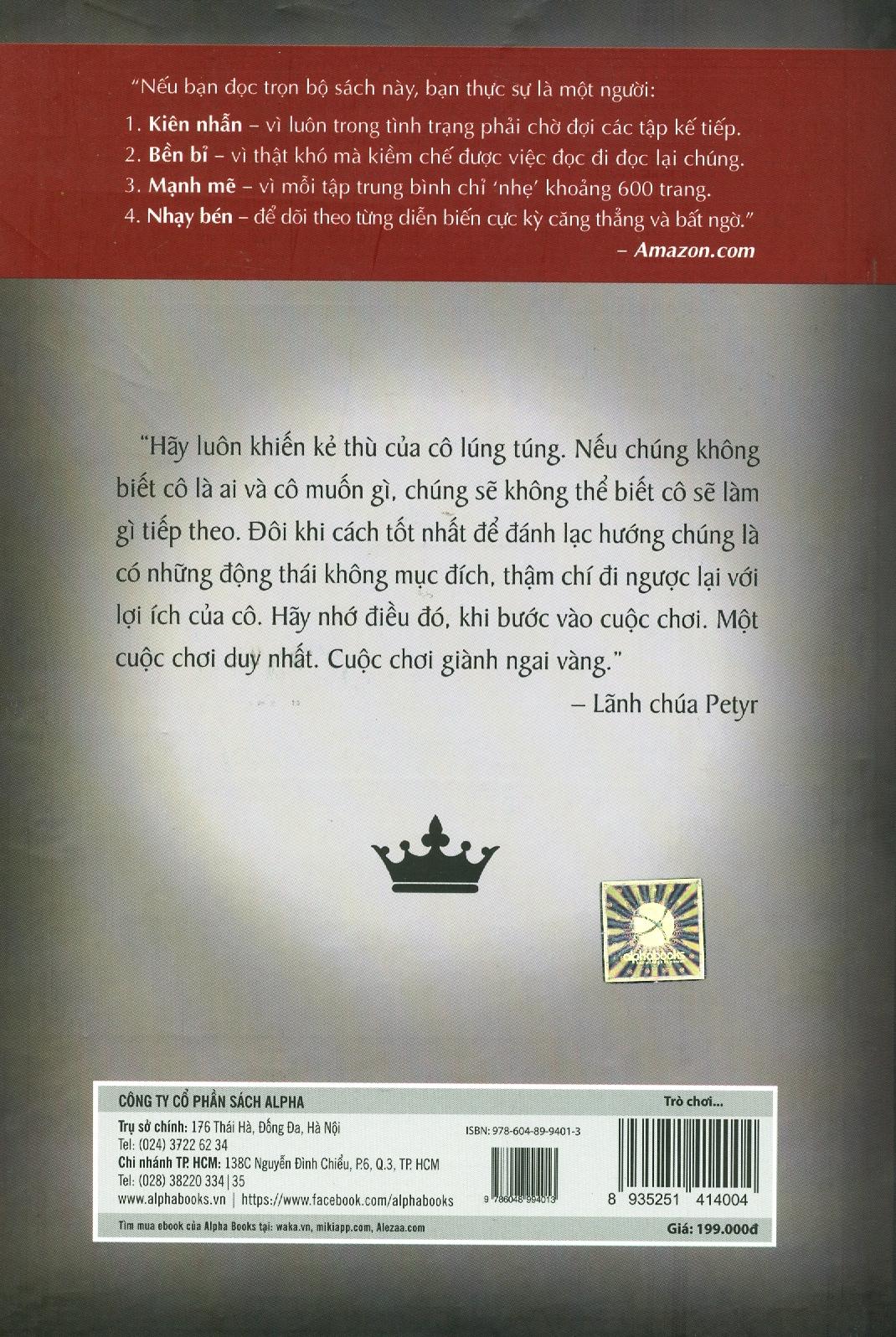 Trò Chơi Vương Quyền 3C - Tử Hôn (Tái Bản 2019)