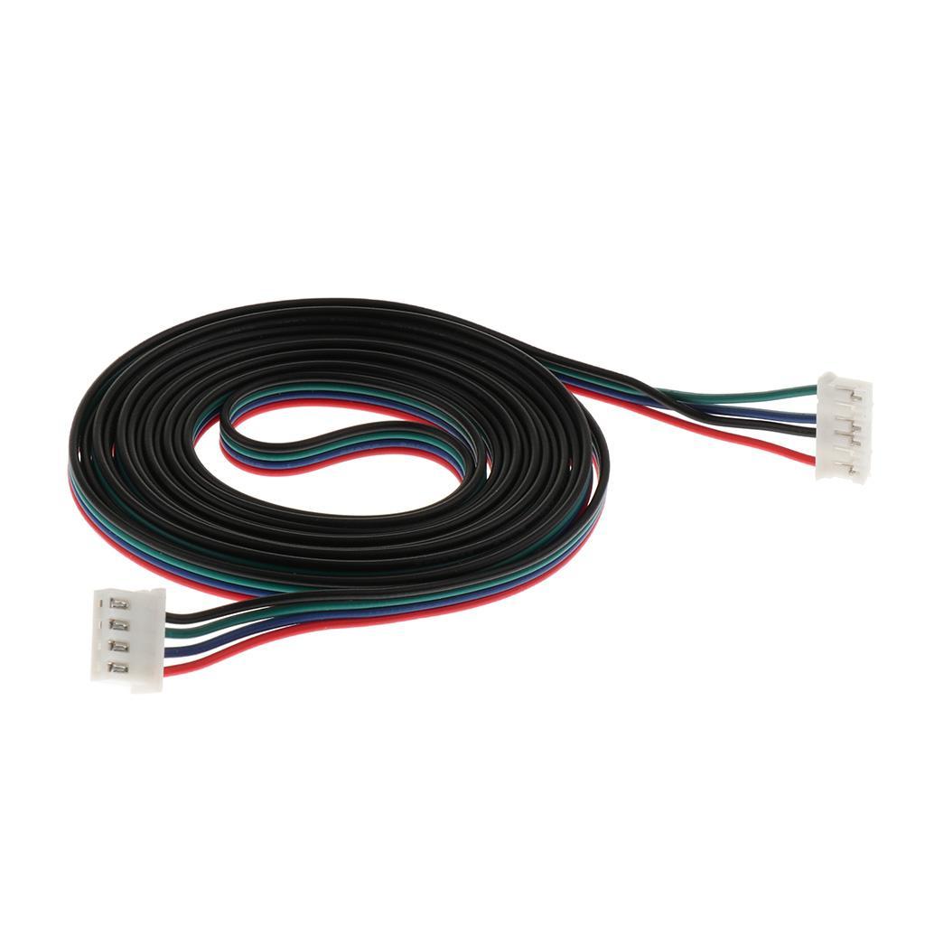 2 Pieces Stepper Terminal Motor Cable for 3D Printer Accessory XH2.54 1m+2m