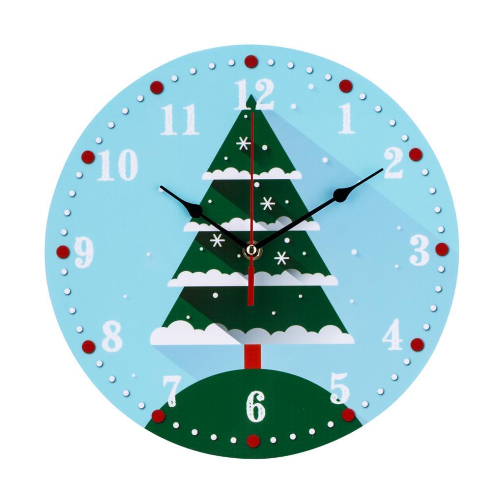 Vintage Style Round Wall Clock Retro Wall Decor for Living Room Bedroom