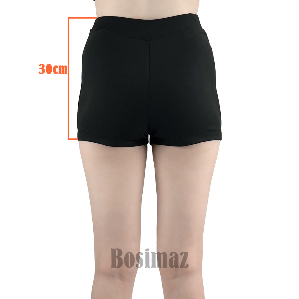 Quần Short Dance Nữ Bosimaz MS340 lưng thun cao tôn dáng, thun co giãn 4 chiều, vải đẹp dày, thoáng mát không xù lông