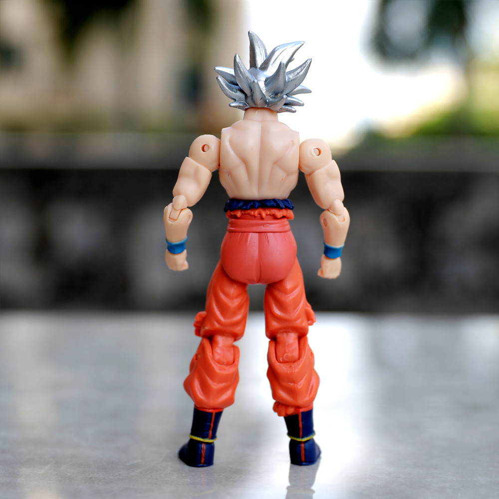 Mô hình khớp động dragonball Songoku vô cực tóc bạc tặng kèm ngọc rồng, bàn tay tư thế trưởng 2068 1