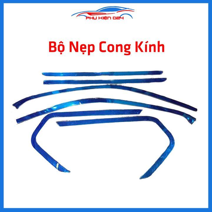 Bộ nẹp viền chân kính cong kính Nissan Terra 2018-2020 Inox sáng bóng chuẩn form xe