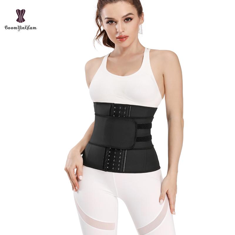 Mịn Màng Cao Su Bọc Nữ Dây Chéo Underbust 9 Xương Thép Fajas Viền Dán Dính Móc Giảm Béo