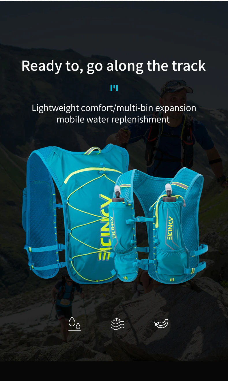 Balo Vest Chạy Bộ Chạy Trail Leo Núi Trekking Đạp Xe Aonijie C9107