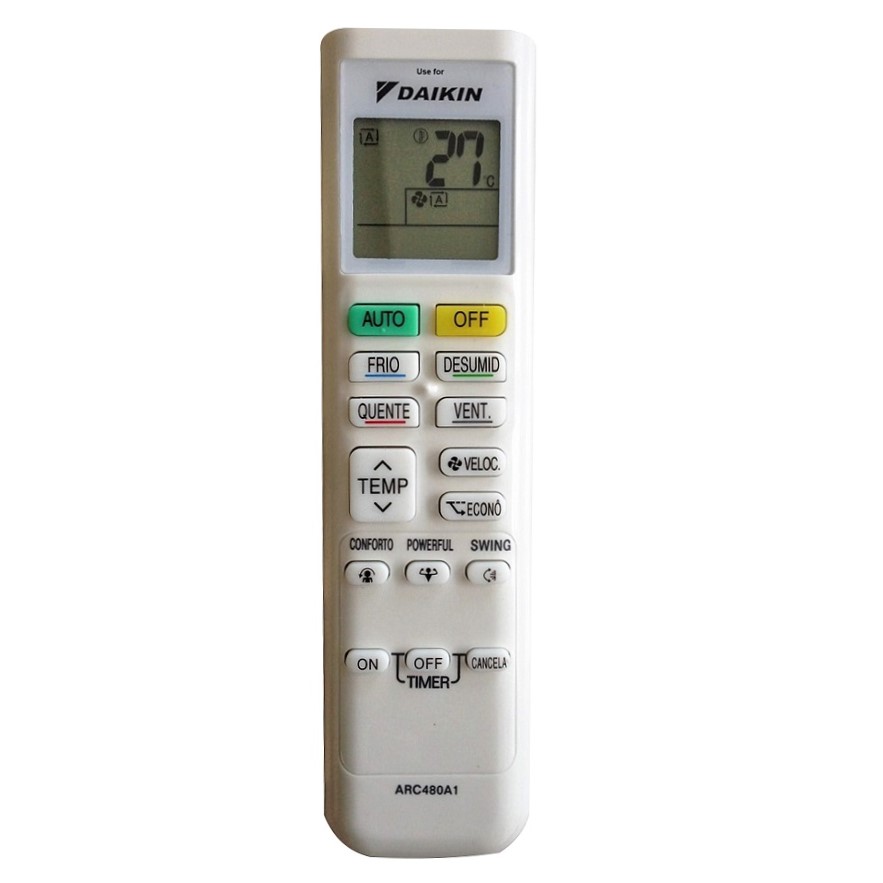 Hình ảnh Remote Dùng Cho Máy Lạnh, Máy Điều Hòa DAIKIN FTKC25QVMV, FTKC35QVMV, FTKC50RVMV, ARC480A1