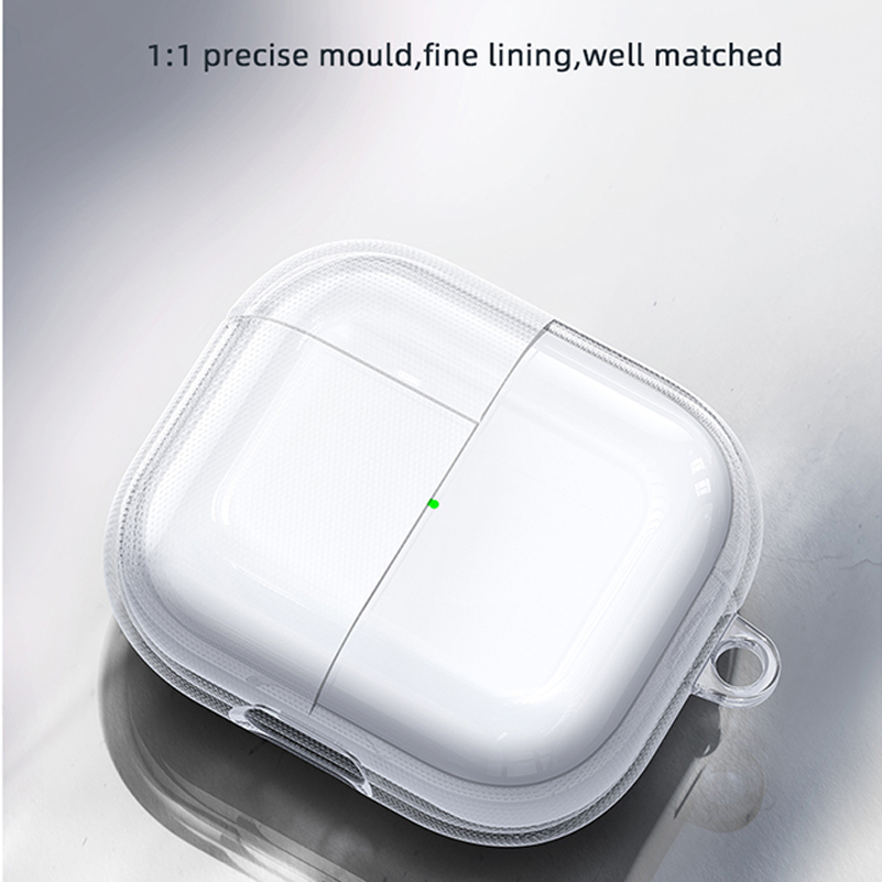 Bao case silicon trong suốt dành cho tai nghe Apple Airpods 3 chống sốc siêu mỏng 1.5mm hiệu Usams US-BH740 bảo vệ toàn diện, vật liệu cao cấp - hàng nhập khẩu