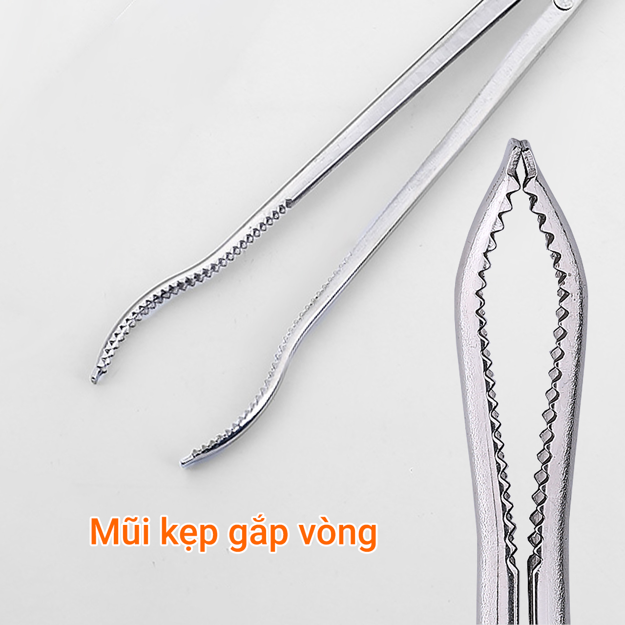 Kẹp gắp dài hình kéo mũi vòng 52cm