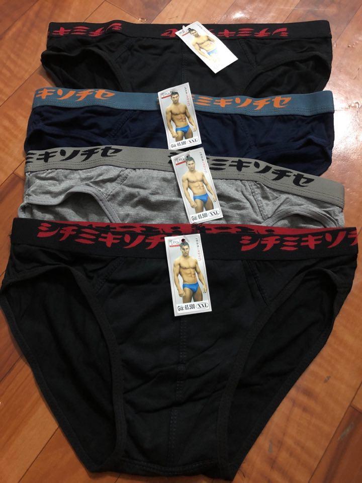 Combo 4 quần lót coton nam size XXL trên 60kg