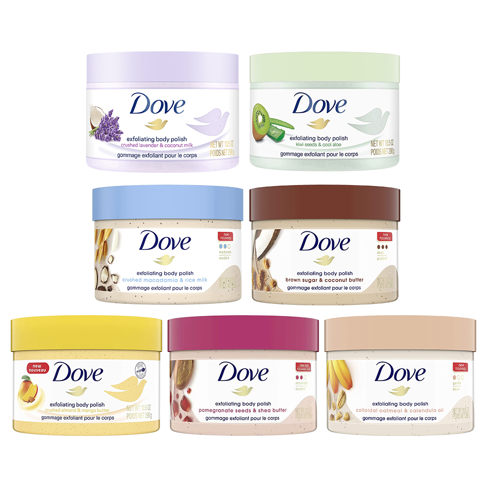 Tẩy da chết Dove Exfoliating Body Polish bản Mỹ 298g