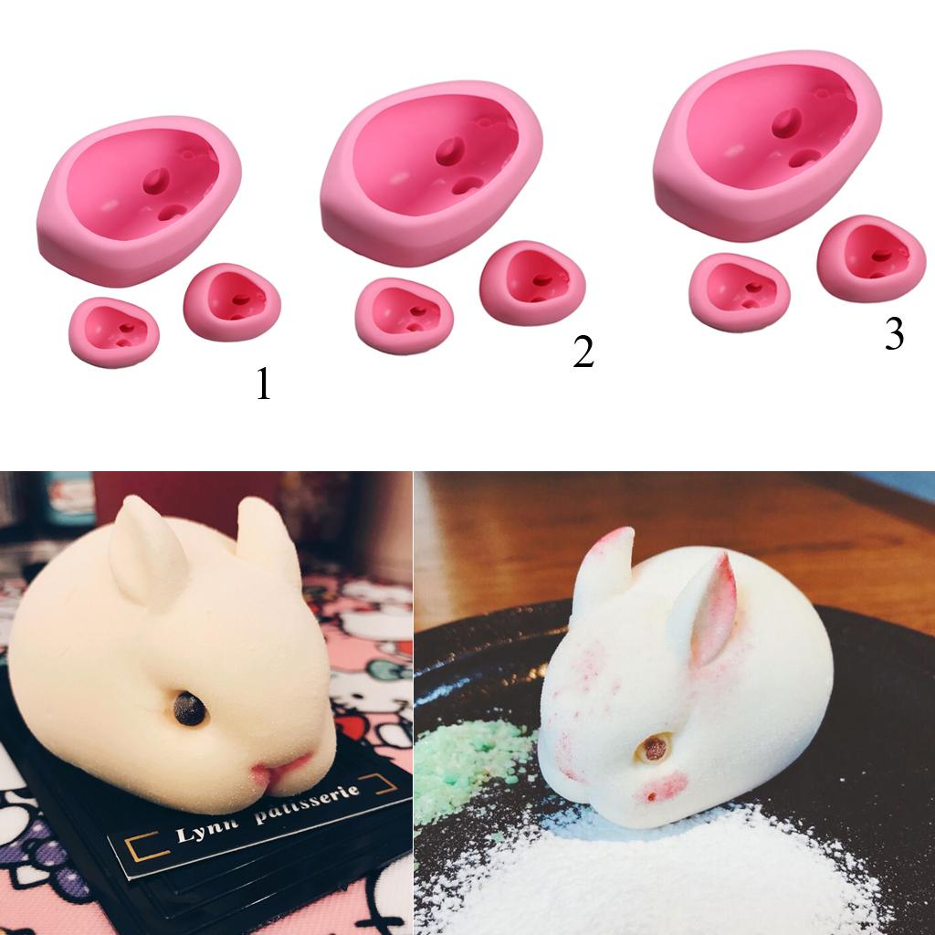 Easter Soap Silicone Khuôn Thỏ Mousse Bánh Sô Cô La Dụng Cụ Trang Trí