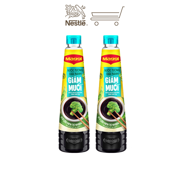 Combo 2 chai Nước tương MAGGI Đậu Nành Giảm Muối