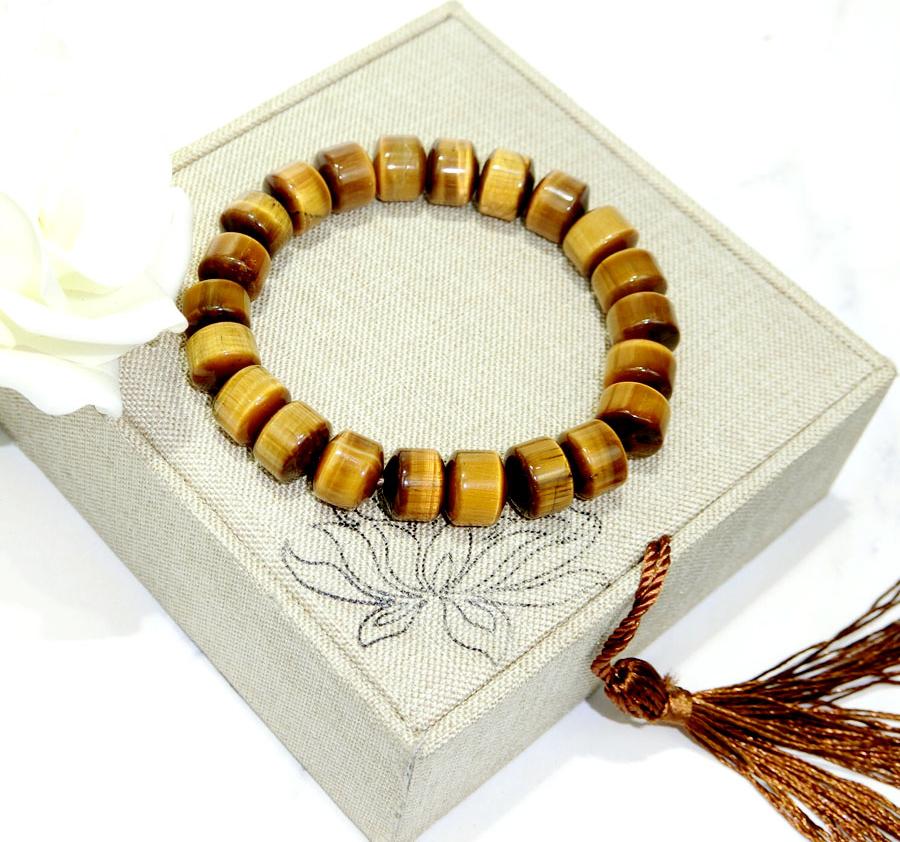 Vòng Tay Phong Thủy Mắt Hổ Lu Thống Bánh Xe