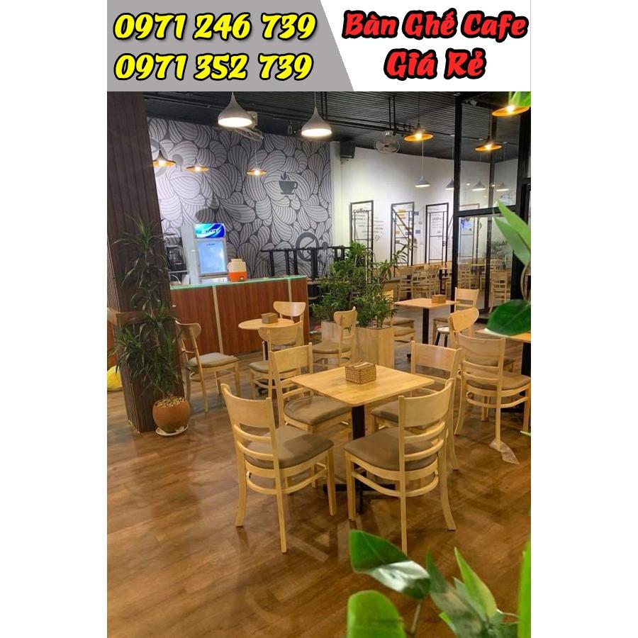 Bàn ghế gỗ cafe nhà hàng quán ăn