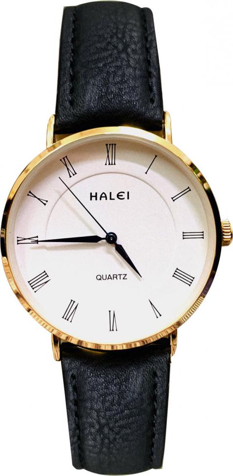 Đồng hồ Nam Halei  HL540 dây da cao cấp + Tặng Combo TẨY DA CHẾT APPLE WHITE PELLING GEL BEAUSKIN chính hãng