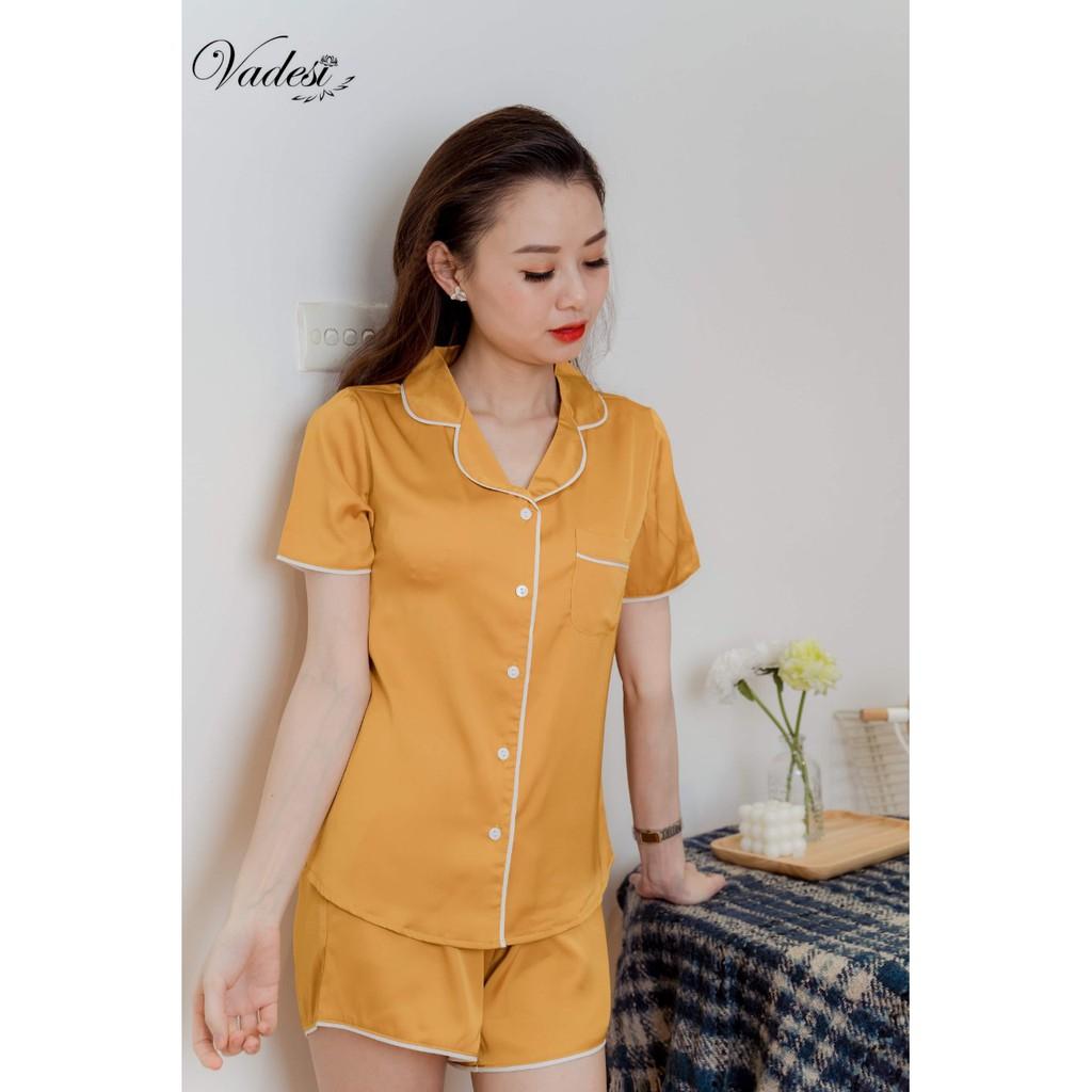 Bộ đùi Nữ - Vadesi, Bộ ngắn Pijama Lụa, Bộ Mặc Nhà Nữ Mùa Hè, Đồ Bộ, Đồ Ngủ Đẹp, Thời Trang Nữ