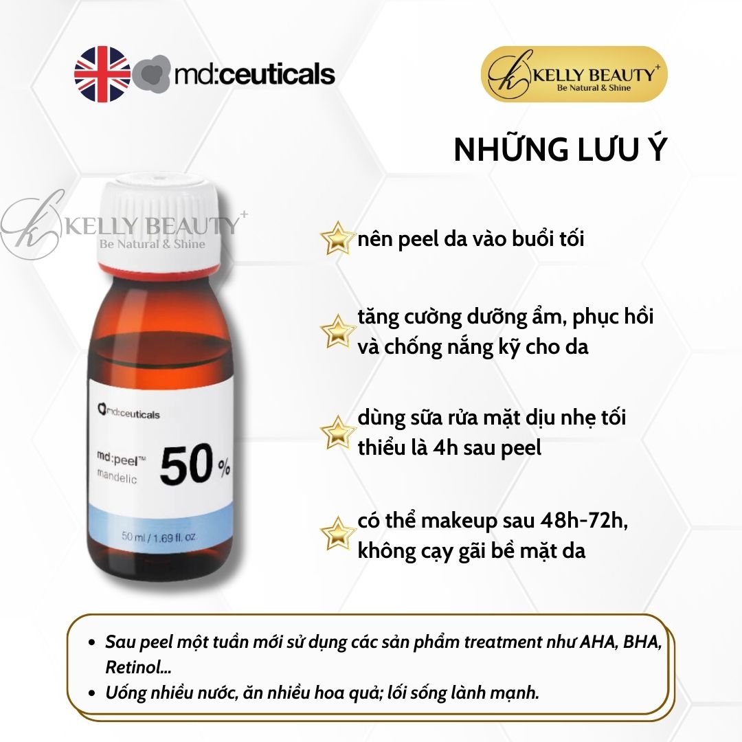 Peel Xóa Nám Sáng Da Ngừa Lão Hóa MD:PEEL Mandelic 50% - MD:Ceuticals | Kelly Beauty