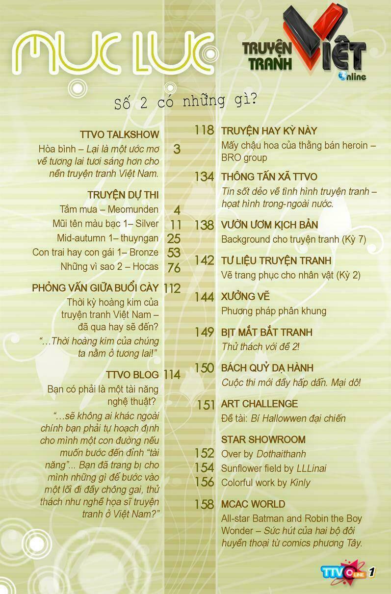 tạp chí truyện tranh việt nam online - ttvo chapter 2 3