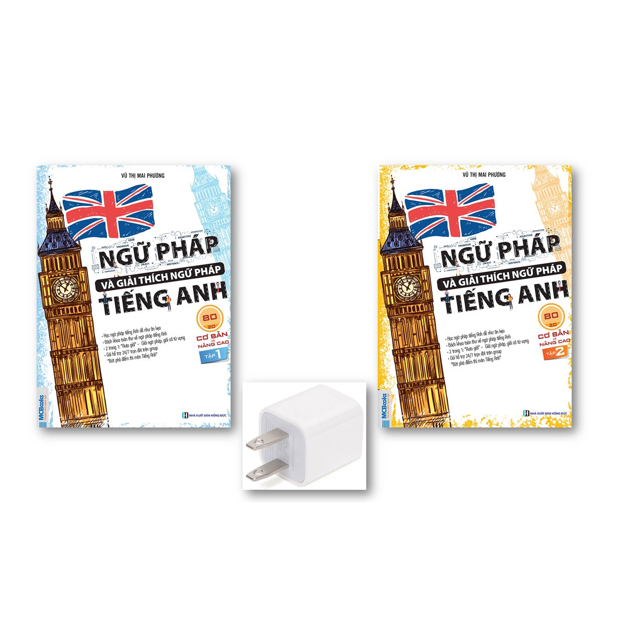 Combo Ngữ pháp và giải thích ngữ pháp tiếng anh cơ bản và nâng cao 80/20 tập 1 + 2