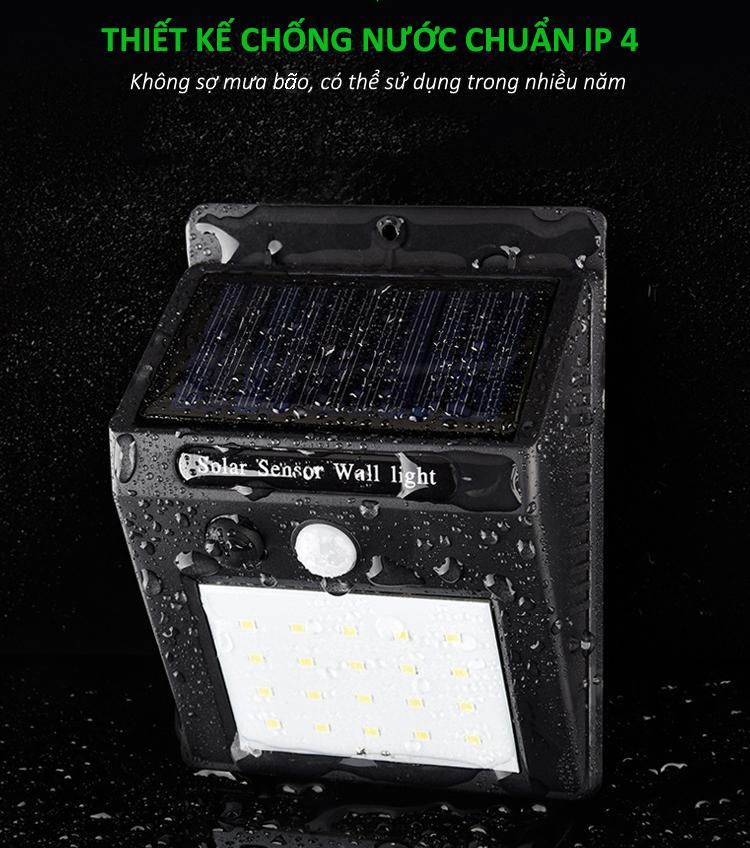 Đèn Led Năng Lượng Mặt Trời Có Cảm Biến Chuyển Động - Hàng Chất Lượng