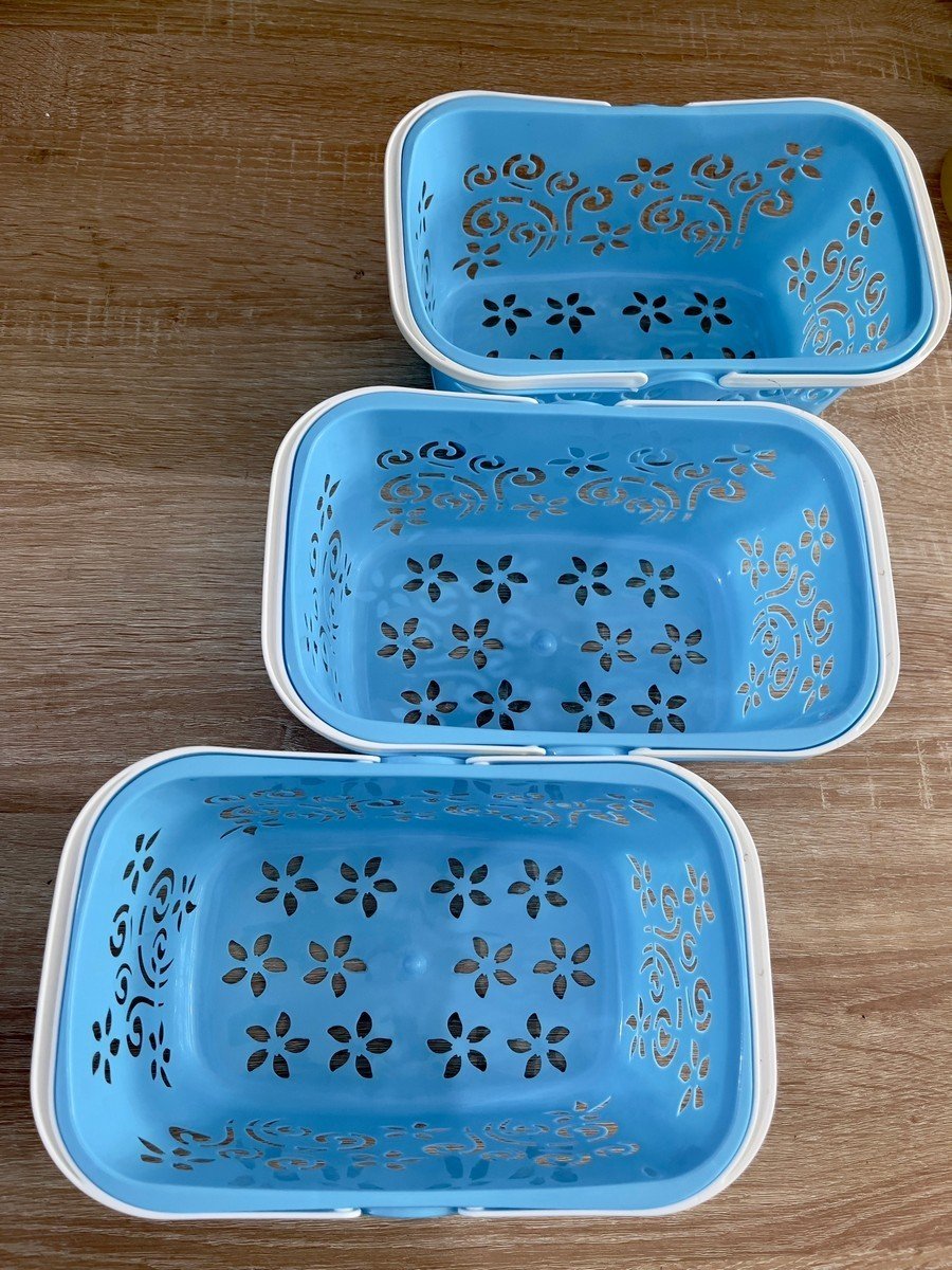 Giỏ Nhựa Có Quai Xách 24x14x10cm