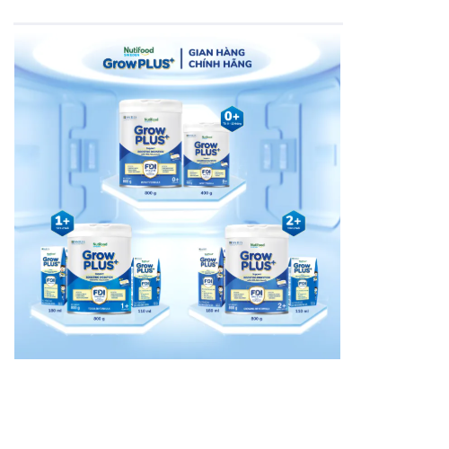 Sữa bột Nutifood Growplus 1+ hỗ trợ tiêu hóa,giúp trẻ ăn ngon miệng từ 1-2 tuổi