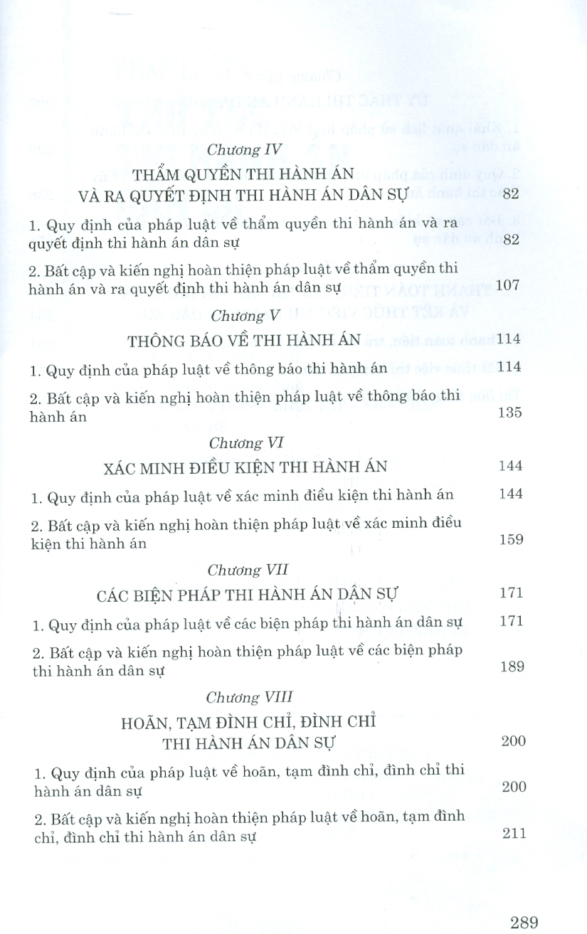 Pháp Luật Về Thủ Tục Thi Hành Án Dân Sự