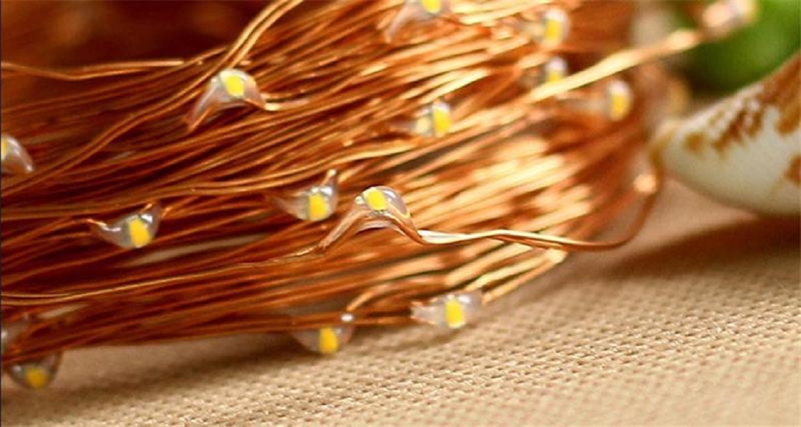 Dây đèn Led đom đóm trang trí dài 10 mét dùng Pin GIVASOLAR GV-05AA-10M - Vàng Nắng