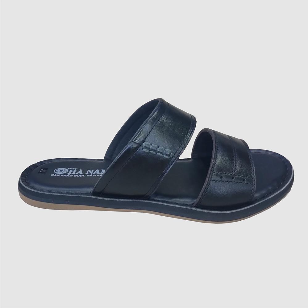 Dép Nam Quai Ngang HÀ NAM Da Bò Thật Cao Cấp DNA2154C