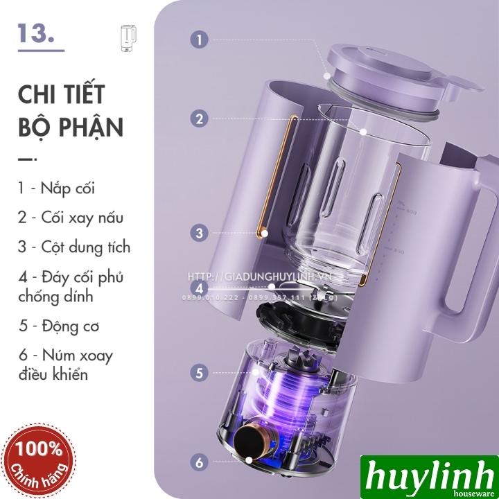 Máy xay nấu sữa hạt mini Dingo DCB500 - 600ml - Đa chức năng - Hàng chính hãng